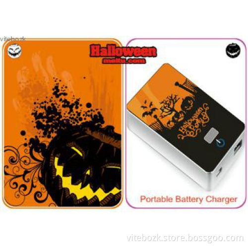2013 Halloween Gifts Portable External Battery Charger 5000mAh